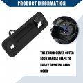 Hihaha No 81260c1010 Rear Outside Trunk Lid Lock Handle For Hyundai Sonata 2015 2016 2017 Tailgate Durable 1pcs Black