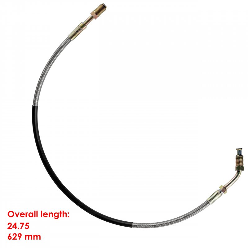 Caltric Front Left Brake Line With Fittings For Polaris Trail Boss 325 2000