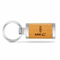 Ipick Image Made For Lincoln Mkc Laser Engraved Maple Wood Chrome Metal Trim Key Chain