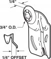 Prime-line N 6508 1 4 In Offset 3 Front Closet Door Roller Cox Doors 2 Pack
