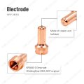 Lc40 Torch Electrode Tip Kit Kp2843-1 Kp2843-2 For Lincoln Electric Tomahawk 625 Plasma Cutter Consumables 10pcs