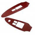 Secosautoparts 2pcs Carbon Fiber Interior Window Lift Panel Trim Compatible With Nissan 370z 2009-20