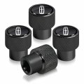 Lincoln Logo In Black On Aluminum Tire Valve Stem Caps For Navigator Mkc 