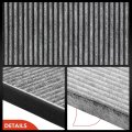 A-premium 2-pc Engine Cabin Air Filter With Activated Carbon Compatible Lexus Rx300 1999 2000 2001 2002 2003 3 0l Replace