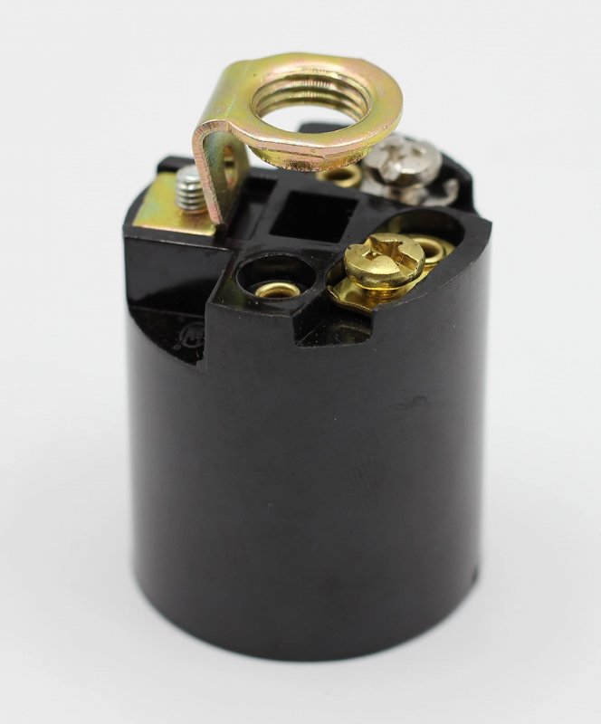 Creative Hobbiesa Elt5561a Phenolic Bakelite Medium Base E26 Fixture Socket For Incandescent Bulbs One-piece Keyless With