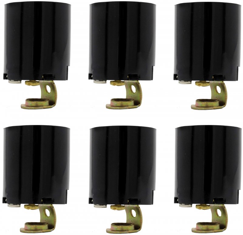 Creative Hobbiesa Elt5561a Phenolic Bakelite Medium Base E26 Fixture Socket For Incandescent Bulbs One-piece Keyless With