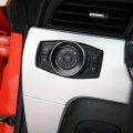 Cherocar Headlight Switch Decorative Ring For Ford F150 Mustang 2015 Black-1