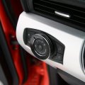 Cherocar Headlight Switch Decorative Ring For Ford F150 Mustang 2015 Black-1