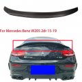 Bapmic Carbon Fiber Trunk Spoiler Wing Psm Style Compatible With 2015-2019 Mercedes-benz C-class W205 C200 2-door