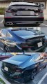 Jdm V2 Painted Glossy Black Trunk Lid Spoiler Rear Window Roof Compatible With 2018-2021 Honda Accord Model