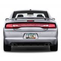 Ipick Image For Dodge Charger Red Stripe Black 100 Real Carbon Fiber License Plate Frame By