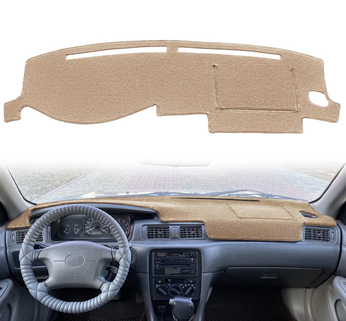 Dash Cover Mat Custom Fit For Toyota Camry Dashboard Pad Carpet J236 Beige