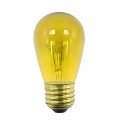Ocs Parts S14 E26 Transparent Yellow Light Bulbs 20-pack 11 Watt 130 Volt Standard Screw Base Lamps 11s14-130v-ty Replacement 