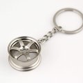 Maycom Creative Hot Auto Part Model Te37 Six Star Wheel Rim Tyre Keychain Keyring Key Chain Ring Keyfob Car Accessories Matte