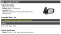 Right Passenger Side Power Mirror With Heated Glass Compatible 2001 2005 Toyota Rav4