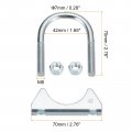 Uxcell Muffler U-bolt Clamps For 42mm 1-5 8 Diameter Exhaust Tail Pipe 4pcs U Clamp Saddle Type