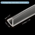 Uxcell U Channel Edge Trim 11 5ft Length Rubber Guard Seal Strip Protector Fit For 3-4mm 5 16 W X 9 32 H Clear
