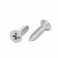 Uxcella M4x15mm Stainless Steel Phillips Countersunk Flat Head Self Tapping Screw 100pcs