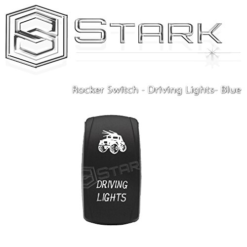 Stark Laser Etched Led Rocker Switch Dual Light 20a 12v On Off 5pin Blue Driving Lights A Design