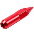 M12x1 5 Lug Nuts Spiked Red Wheel Spikes For 3 4 Socket Key Drive Close End 60mmtall 20x Thread Fits Acura