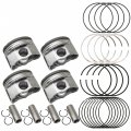 Secosautoparts Pistons W Rings Compatible With Toyota Camry Scion Tc Lexus 2 4 2azfe 2007 2008 2009 2010 2011 2012 2013