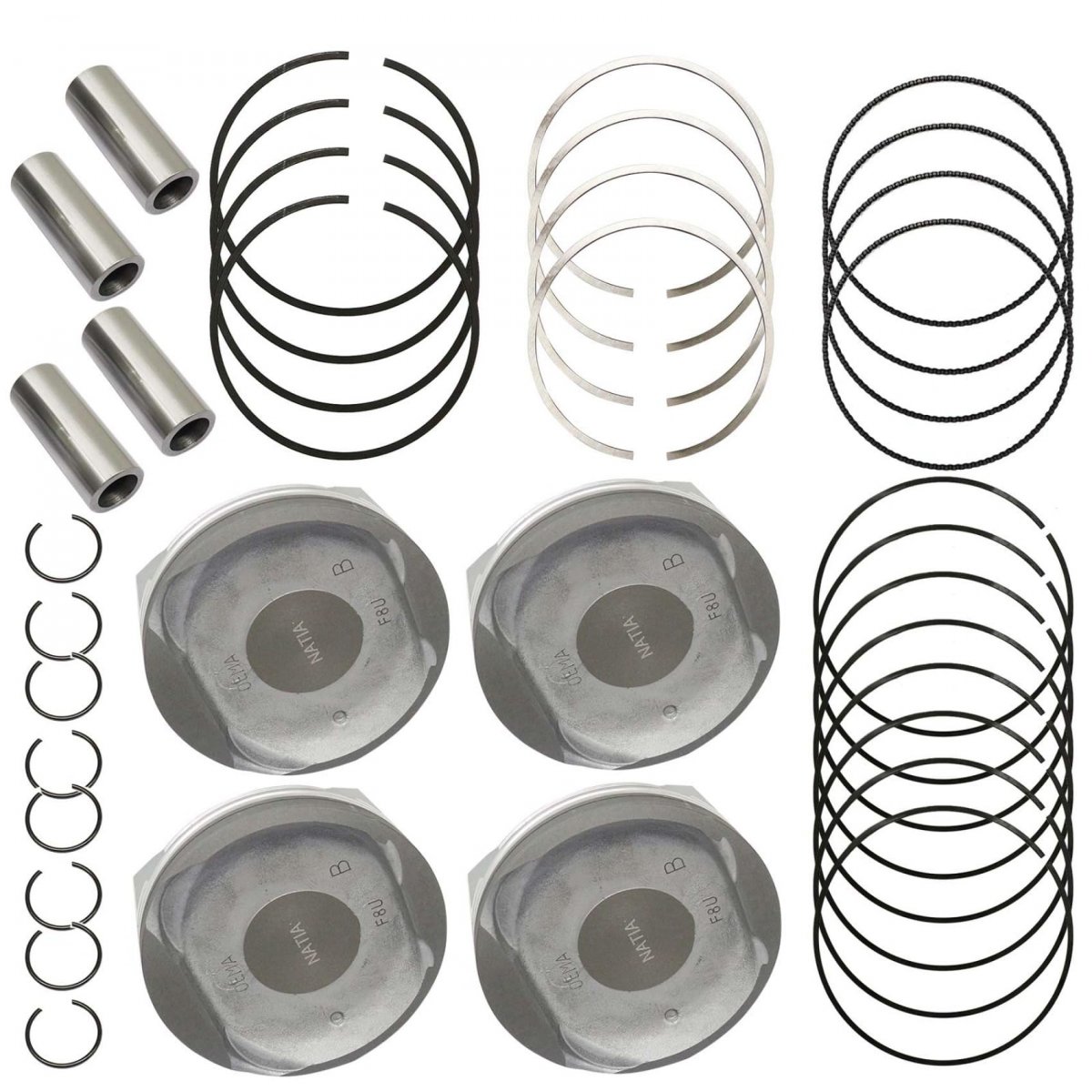 Pistons With Rings For Toyota Camry Scion Tc Lexus 2 4 2azfe 2007 2008 2009 2010 2011 2012 2013 Part Number 13211-28112-a0