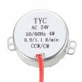 Uxcell Synchronous Gear Motor Ac 24v 0 9-1 1rpm 50-60hz Electric Ccw Cw 4w For Fan