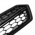 Hecasa Front Bumper Grill Compatible With 2018-2020 Subaru Wrx Sti 91121va150 Honeycomb Grille Plastic Abs Painted Black