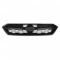 Hecasa Front Bumper Grill Compatible With 2018-2020 Subaru Wrx Sti 91121va150 Honeycomb Grille Plastic Abs Painted Black
