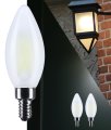 Satco 8w Led B11 Candle Tip Light Bulb 4000k Cool White 760 Lumens Frost Finish E12 Candelabra Base Dimmable 300 Degree Beam 
