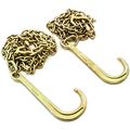 2 G70 Long 15 J Hook Mini T And Grab Combo Wrecker Tow Chain 10 