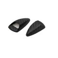2pcs Carbon Fiber Pattern Automobile Car Windshield Washer Nozzle Cover Cap 