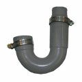 Lasco 25-6860 Flexible Rubber P-trap With Worm Drive Clamps For Od Tubes 1 X 2 4 