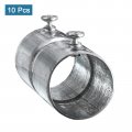 Uxcell Emt Coupling 25mm 1 Inch Set Screw Conduit Fittings 57mm Length Electrical Pipe Connector 0 7mm Wall Thick 10 Pack