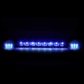 Silverado Sierra Gmt800 Smoked Housing Blue Led Cab Roof Running Light Dual Row Red 3rd Brake