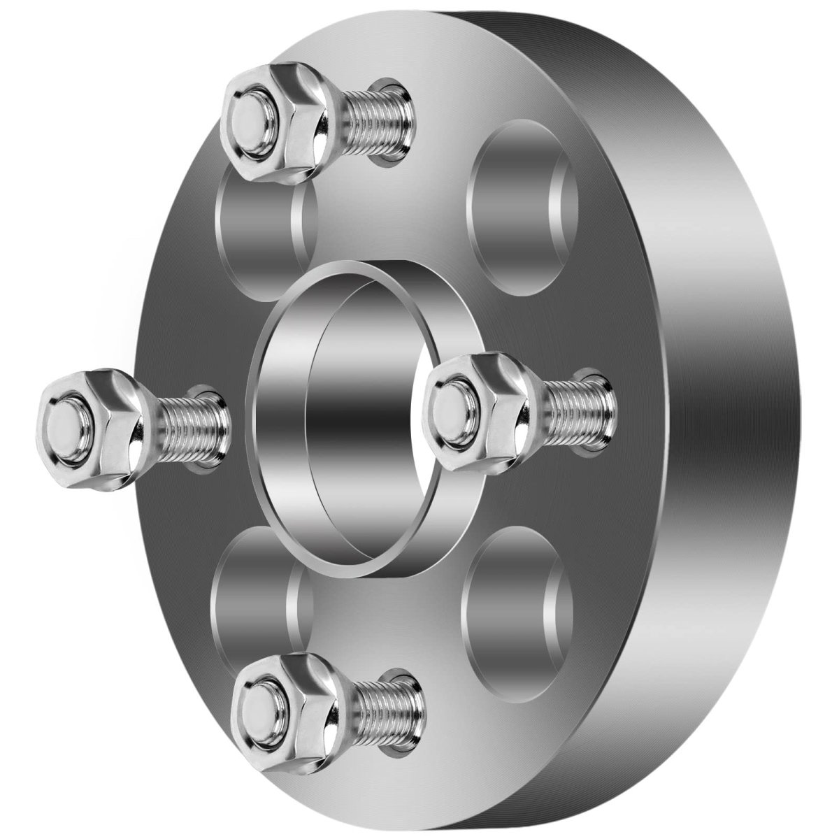 2x 4 Lug Wheel Spacers 4x100 With 12x1 5 54 1mm 1 25 Silver For 1991-2000 Escort 2000-2005 Mr2 Spyder