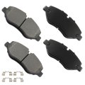Front D1316 Metal 4pcs W Hardware Disc Brake Pad Set 