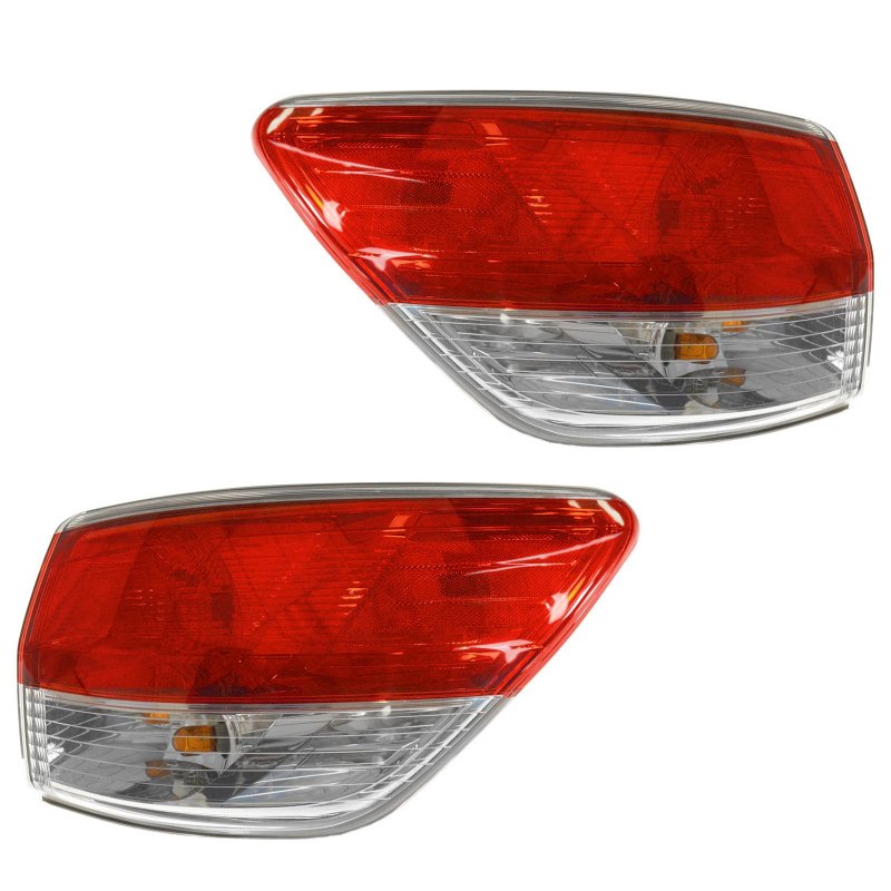 Outer Taillamp Taillight Housing Driver Passenger Pair For Nissan Pathfinder