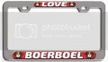 Love Boerboel Dogs Pets Ch 3d Metal License Plate Frame Auto Suv Truck Tag Holder X70 