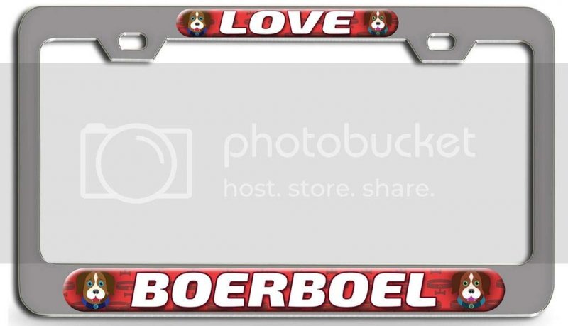 Love Boerboel Dogs Pets 3d Metal License Plate Frame Universal Fit For Auto Suv Truck Tag Holder 12 In X 6 Heavy Duty Steel