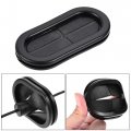 Uxcell Rubber Grommet Oval Double-sided Mount Size 60 X 25 Mm For Wire Protection 4pcs