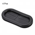 Uxcell Rubber Grommet Oval Double-sided Mount Size 60 X 25 Mm For Wire Protection 4pcs