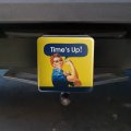 Time S Up Says Rosie The Riveter Tow Trailer Hitch Cover Plug Insert