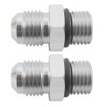 Transmission Adapter Fittings Front And Rear -6an Flare To 1 4 Npsm Th350 Th400 4l60e 700r4 200-4r Tr6060 Aod 4r100 4r70w C5