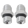 Transmission Adapter Fittings Front And Rear -6an Flare To 1 4 Npsm Th350 Th400 4l60e 700r4 200-4r Tr6060 Aod 4r100 4r70w C5