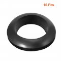 Uxcell Wire Protector Oil Resistant Armature Rubber Grommet 30mm Inner Dia 15pcs Black