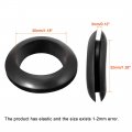 Uxcell Wire Protector Oil Resistant Armature Rubber Grommet 30mm Inner Dia 15pcs Black
