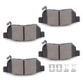 Rear D374 Ceramic Disc Brake Pad Set For Acura Integra 1986 2001 Honda Civic 1992 2000 City 2010 2011 And Prelude 1988 1991 4 