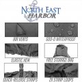 North East Harbor Gray Trailerable Pwc Personal Watercraft Cover Covers Fits 2-3 Seat Or 136 -145 Length Compatible With
