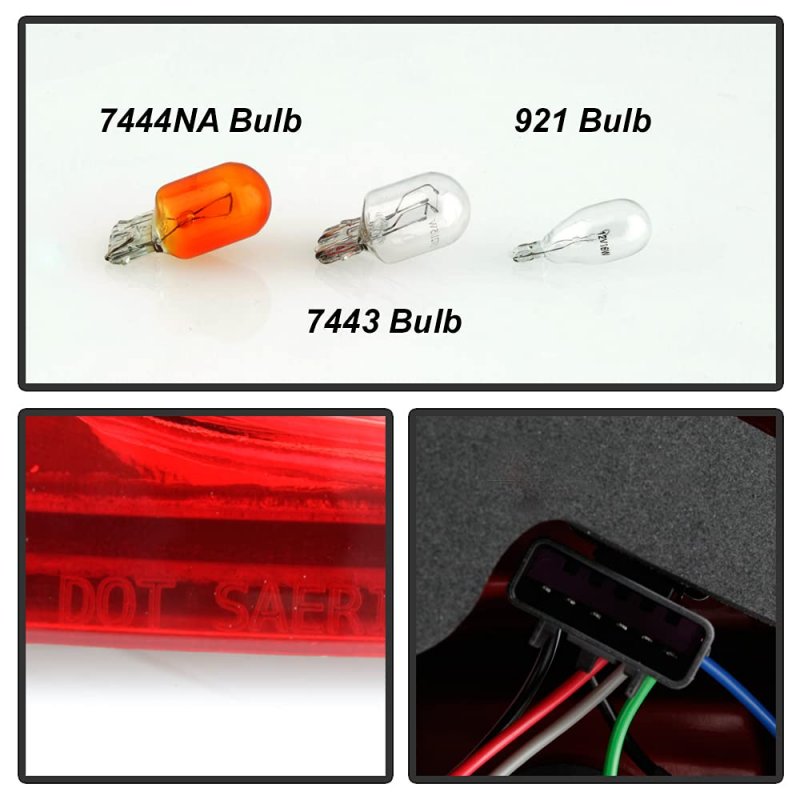 Passenger Side Oe-style Red Lens Right Incandescent Tail Light Lamp Assembly Replacement For 2013-2016 Buick Encore